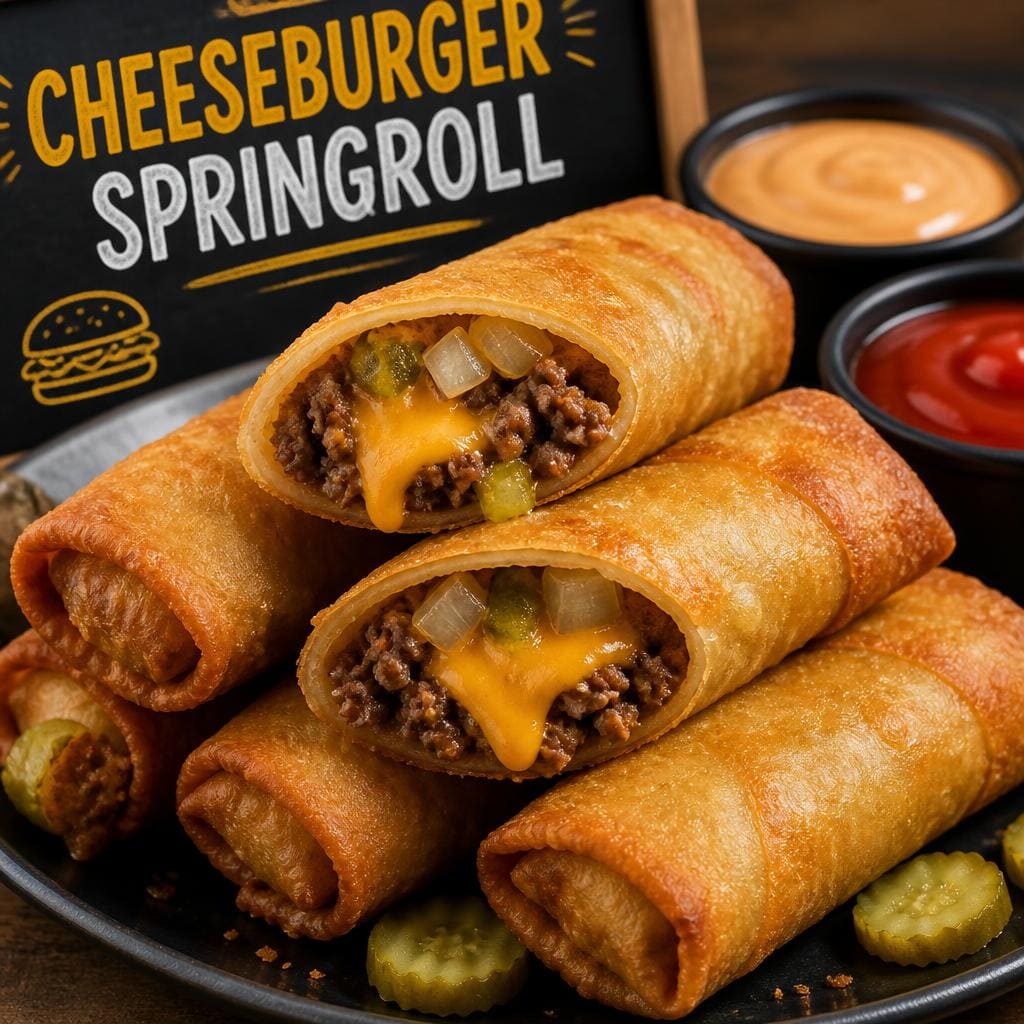 Cheeseburger Springroll Six Ounces Coffee